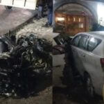 उत्तराखंड की राजधानी में तेज रफ्तार का कहर, पिता की मौत, बेटा समेत 2 घायल, गेट तोड़ घर में घुसी कार।