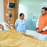 उत्तराखंड में अस्पताल मे भर्ती पूर्व सीएम भुवन चंद्र खंडूरी, सीएम धामी मिलने पहुंचे।