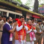 उत्तराखंड में मुख्यमंत्री धामी ने कामाख्या देवी मंदिर में की पूजा-अर्चना।