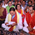 उत्तराखंड में आज मुख्यमंत्री धामी नगाण गांव में आयोजित श्रीमद्भागवत कथा में हुए सम्मिलित।