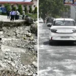 उत्तराखंड की राजधानी में धंस गई नंदा की चौकी की पुलिया, आनन-फानन में खोला गया मुख्य पुल।