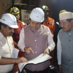 उत्तराखंड के टीएचडीसी टनल हादसामें 19 लोगो को निकाला, 7 की मौत, मौके पर पहुंचे सीएम धामी।