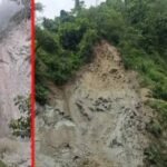 उत्तराखंड में हल्द्वानी के अमृतपुर में भारी भूस्खलन, 30 मीटर सिंचाई गूल बही 50 नाली जमीन प्रभावित।